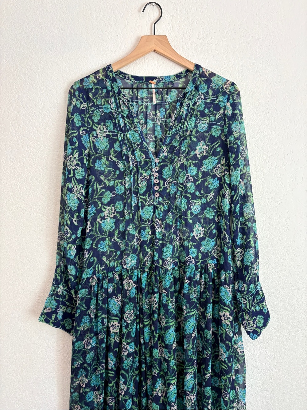 Free People See Through It Floral Maxi Dress - Picture 13 of 13